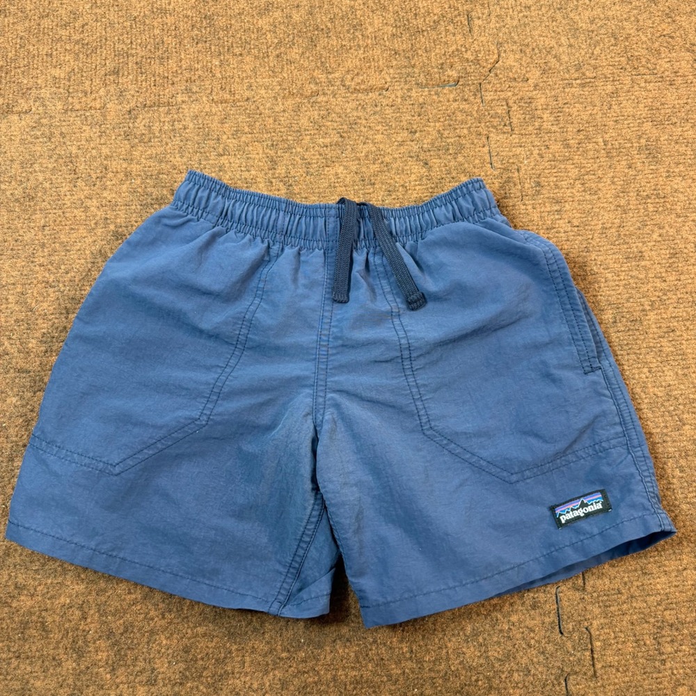 Patagonia Baggies Shorts Kids XS Blue NetPlus Recycled Nylon Swim Trunks 67053